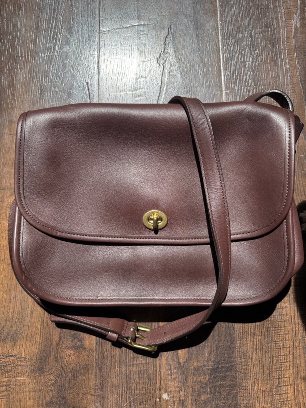 Vintage Coach Leather City Bag 9790 in mahogany color pristine condition - Picture 15 of 15